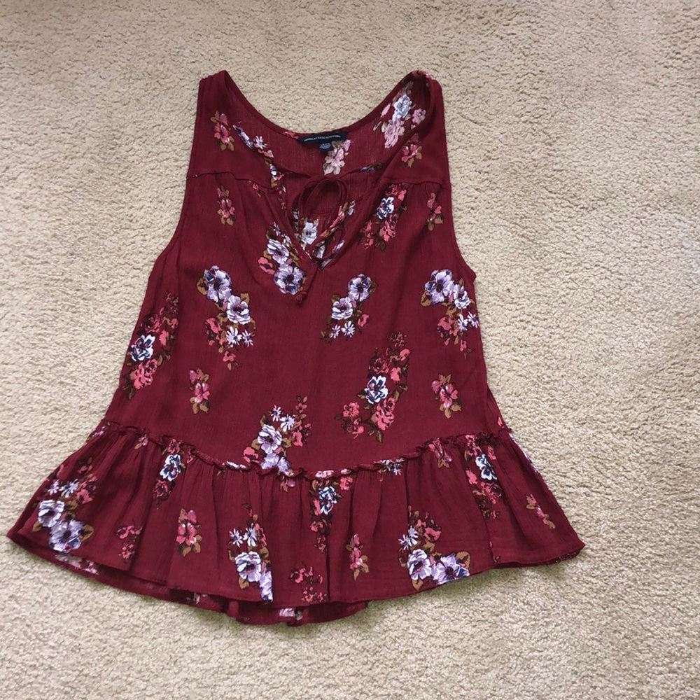 American Eagle Peplum Tank